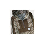 Luxury Brown Monogram Hooded Pullover Jacket