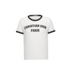 Christian Dior Paris Contrast Trim Cotton T-Shirt