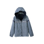 Christian Dior Navy Oblique Monogram Hooded Jacket